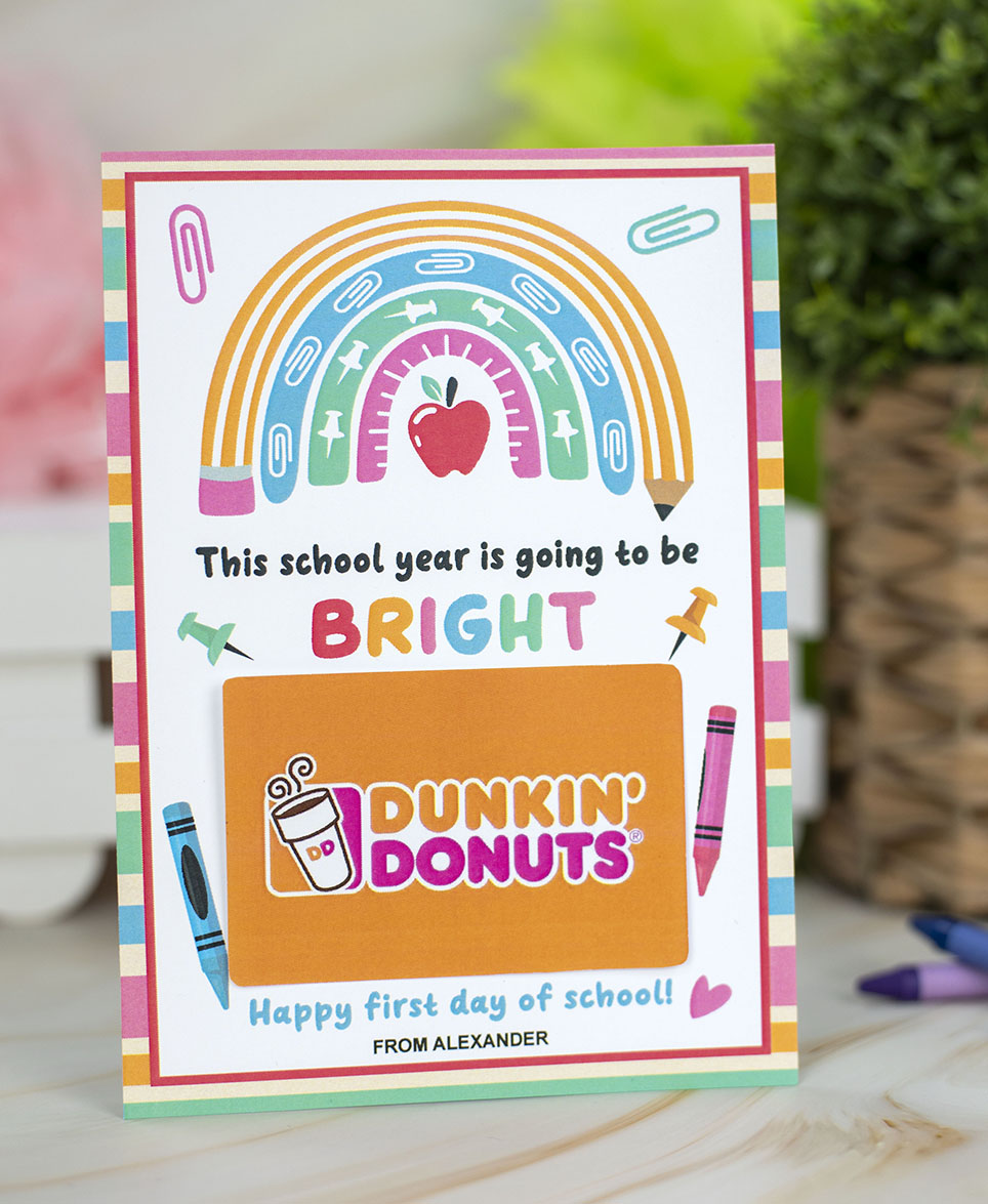 first day of school gift card holder first day of school gift card holder
